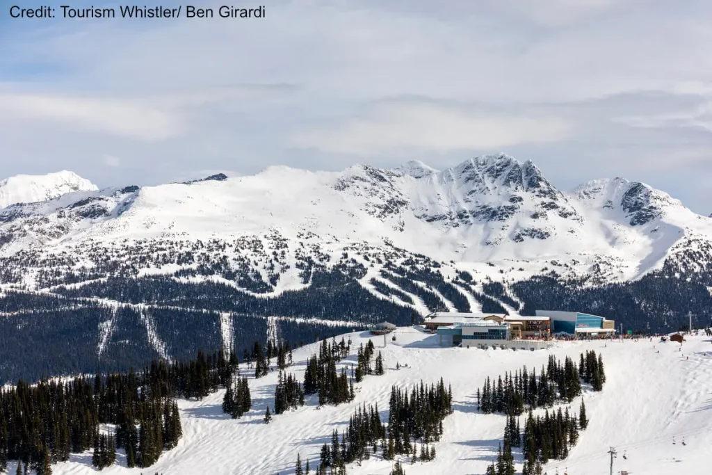 view out over the top of the world at Whistler