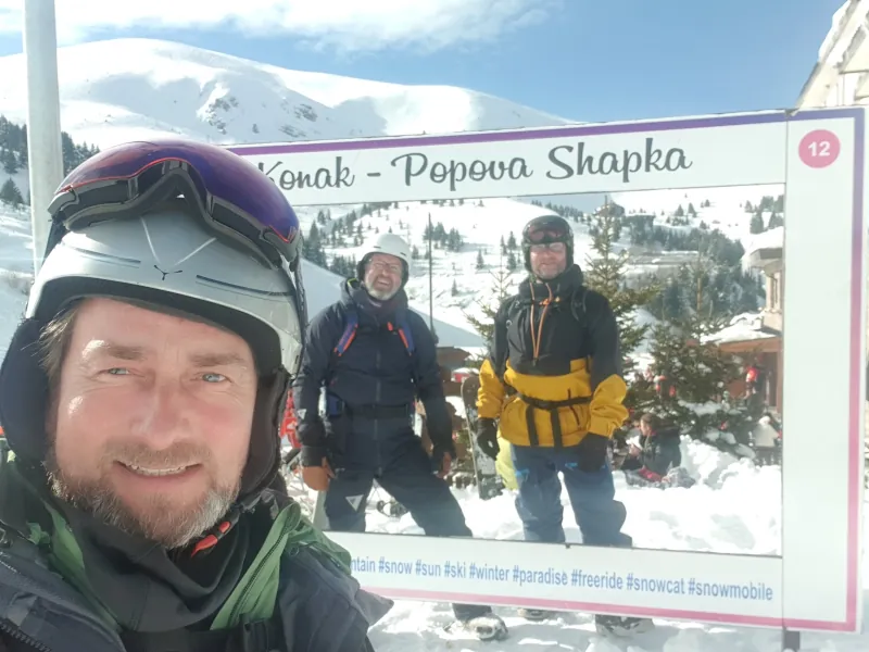 Fraser Dooley at a ski hill