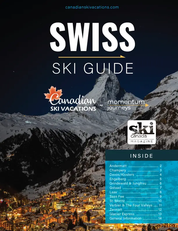cover of Swiss Ski Guide by Canadian Ski Vacations
